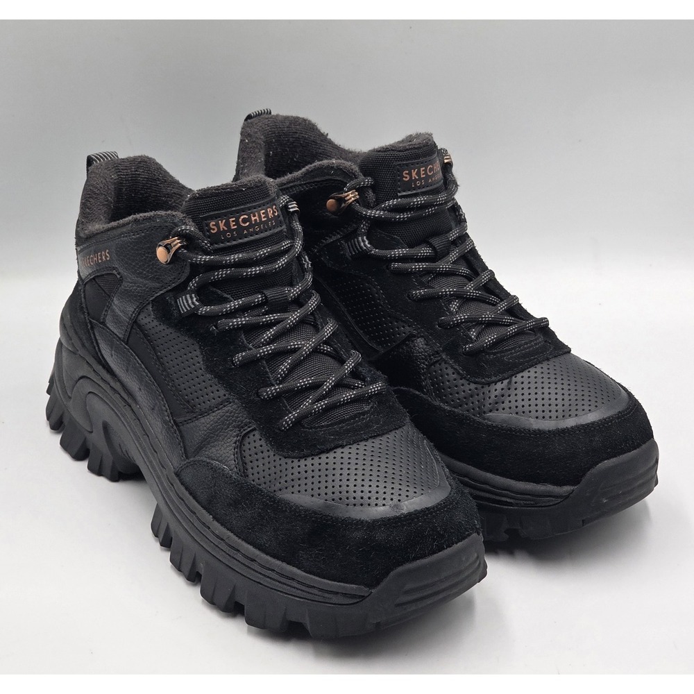 Skechers Hi-Ryze Kewl Ave 177240 Women's High Top Sneaker Boots Black 9.5